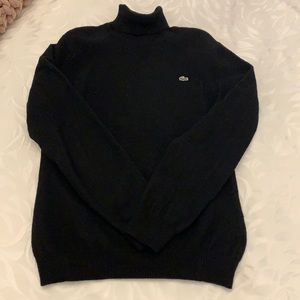 Lacoste black wool turtleneck size 38